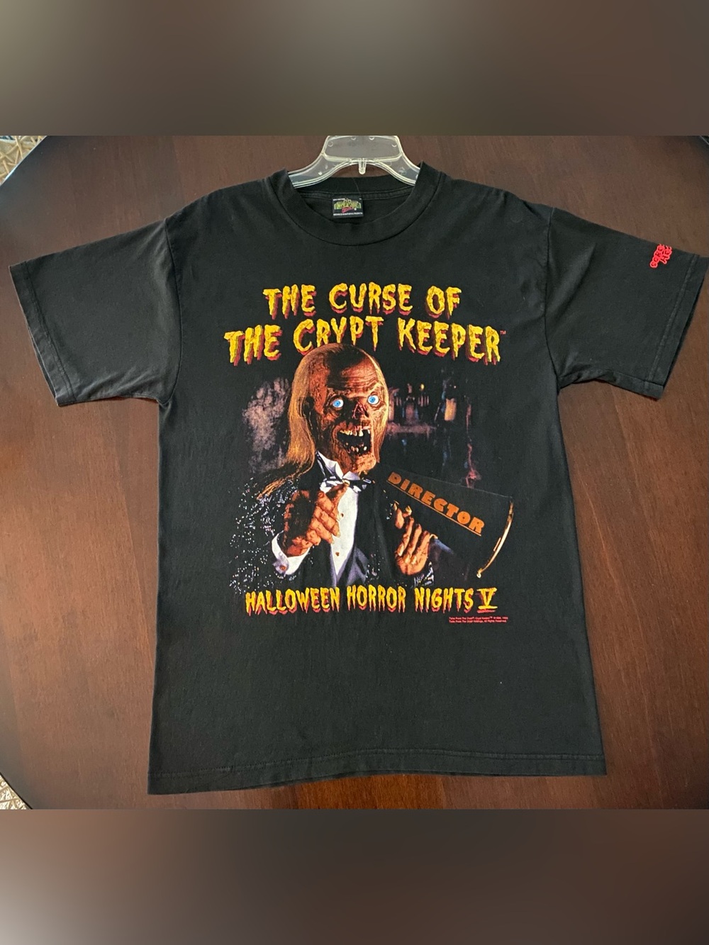 1995 Universal Studios HHN V Crypt Keeper Horror Nights Tee | Medium | Vintage
